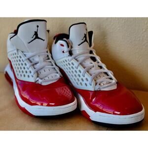 Size 9.5 - Air Jordan Maxin 200 White Gym Red Mens